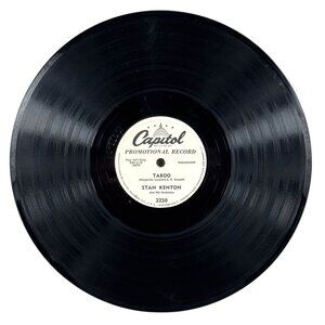 Stan Kenton Taboo / Lonesome Train Capitol Promotional 2250 Shellac 78 RPM